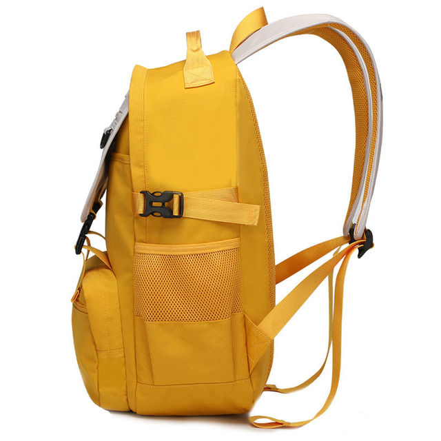 Żółty plecak szkolny SUN EIGHT Fashion dla dziewczynek - wodoodporny, nylonowy, duży torba dla nastolatek - Wianko - 5