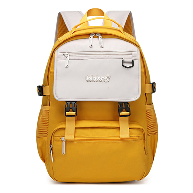Żółty plecak szkolny SUN EIGHT Fashion dla dziewczynek - wodoodporny, nylonowy, duży torba dla nastolatek - Wianko - 3