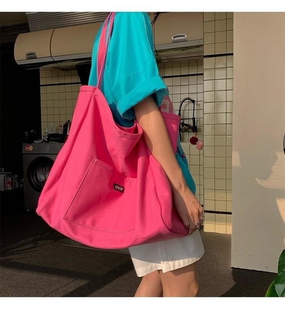 Różowa mała torebka damska z dużą pojemnością i prostym designem, 2021 - Wianko - 24