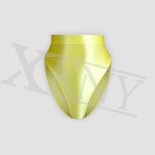 Kostium dwuczęściowy XCKNY z wysokim stanem i kształtem litery T - błyszczące spodnie i seksowne rajstopy z wysokimi bipkini - Wianko - 12