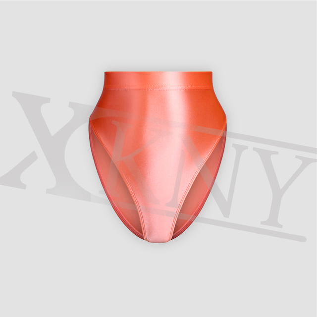 Kostium dwuczęściowy XCKNY z wysokim stanem i kształtem litery T - błyszczące spodnie i seksowne rajstopy z wysokimi bipkini - Wianko - 10