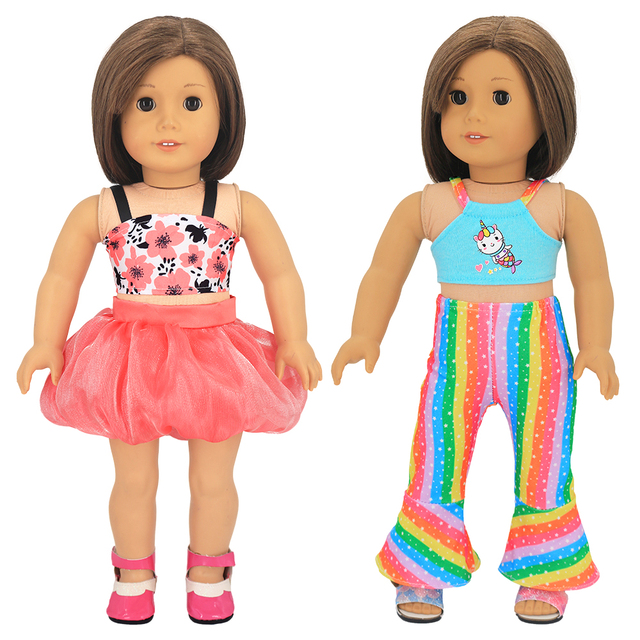 Sukienka fit dla lalki - American 18 Cal, Zapf 43cm noworodka, Nenuco - akcesoria do ubranek dla dzieci - Wianko - 11