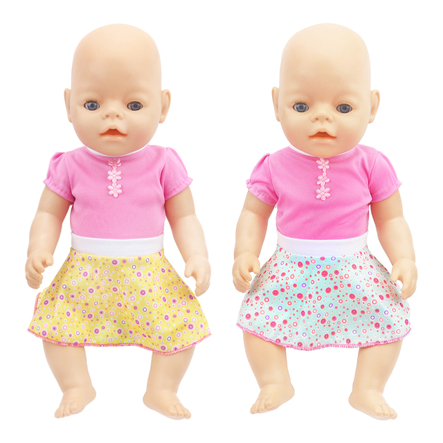 Sukienka fit dla lalki - American 18 Cal, Zapf 43cm noworodka, Nenuco - akcesoria do ubranek dla dzieci - Wianko - 7