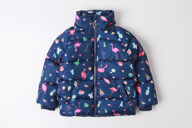 Zimowa kurtka dla dziewczynki, wodoodporna, ciepła, 2Y-9Y, z bawełnianą podszewką - Wianko - 11
