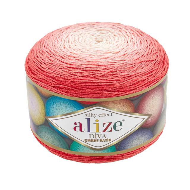 Sweter z mikrofibry akrylowej ombre tie dye Alize Diva 250 g / 875 m - Wianko - 12