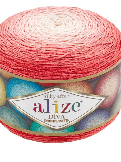 Sweter z mikrofibry akrylowej ombre tie dye Alize Diva 250 g / 875 m - Wianko - 9