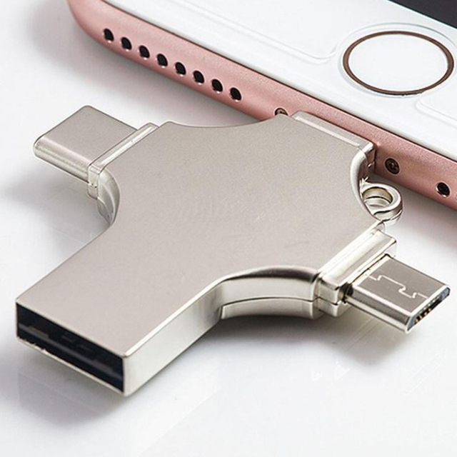 Pendrive 64 GB USB Flash USB-C Typ C, pamięć kij dla iPhone, IOS, telefon, Micro OTG, Cle USB 3.0 - Wianko - 15