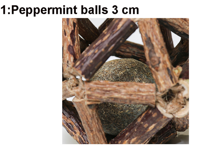 Najnowsza kocia piłka miętowa do pielęgnacji zębów - zdrowa, naturalna, zabawka dla kotów - Wianko - 12