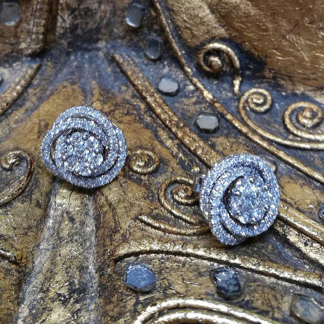Kolczyki ze sztyftem Huitan - piękne i subtelne, z cyrkoniami, wysokiej jakości biżuteria damska - Wianko - 1