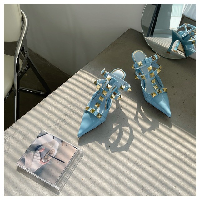 2021 modne sandały na wysokim obcasie dla kobiet - czółenka z wdziękiem i nutą pikantności - Wianko - 28
