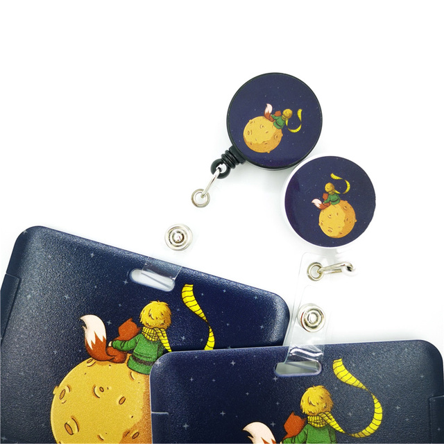 Taśma tapicer. Mały książę księżyc Fox – smycz identyfikator + pokrywa dla kart + torba - Wianko - 26