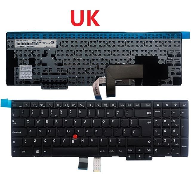 Klawiatura do laptopa Lenovo ThinkPad E540 E531 T540 W541 T550 W540 L560 T540P T560 P50S L570 (US/UK/SP/FR/GR, niepodświetlana) - Wianko - 4