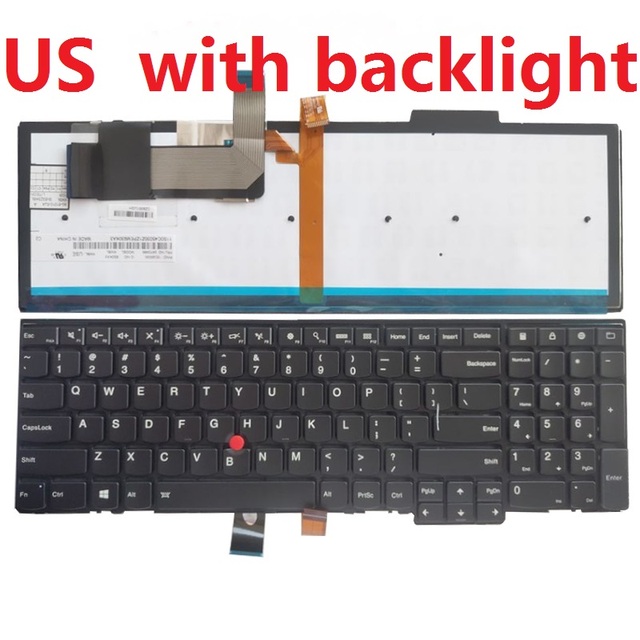 Klawiatura do laptopa Lenovo ThinkPad E540 E531 T540 W541 T550 W540 L560 T540P T560 P50S L570 (US/UK/SP/FR/GR, niepodświetlana) - Wianko - 1