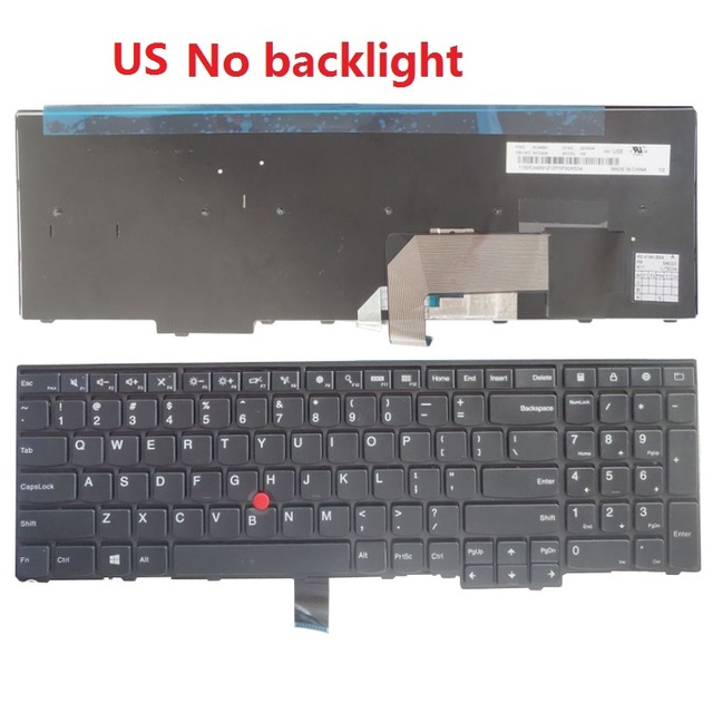 Klawiatura do laptopa Lenovo ThinkPad E540 E531 T540 W541 T550 W540 L560 T540P T560 P50S L570 (US/UK/SP/FR/GR, niepodświetlana) - Wianko - 2