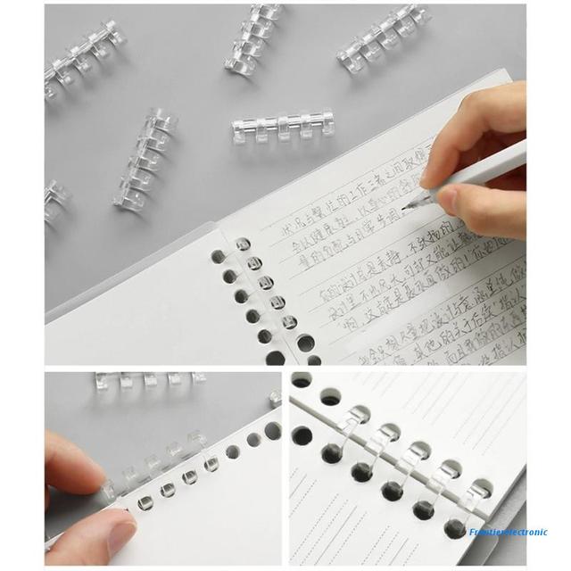 5-pierścieniowy klip do wiązania DIY luźnych liści notatników z papierem - Wianko - 7
