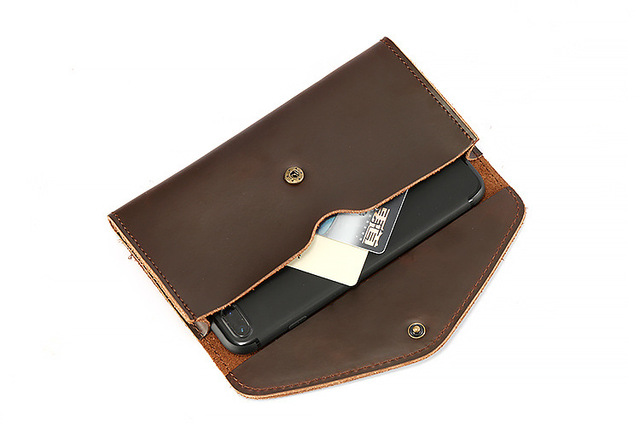 Luksusowy portfel męski - Vintage, długie długie portfele wykonane z bydlęcej skóry, brązowy kolor - Wianko - 11