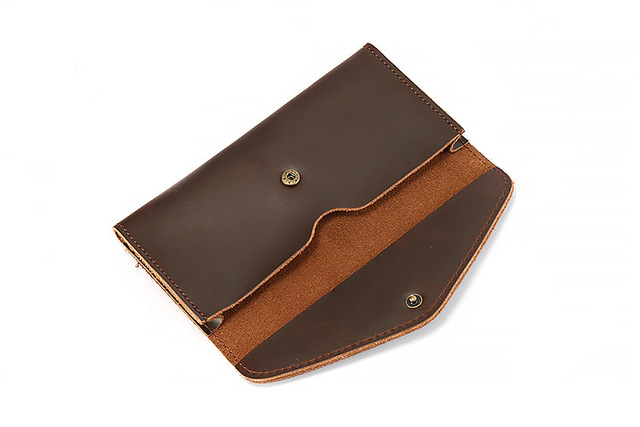 Luksusowy portfel męski - Vintage, długie długie portfele wykonane z bydlęcej skóry, brązowy kolor - Wianko - 13
