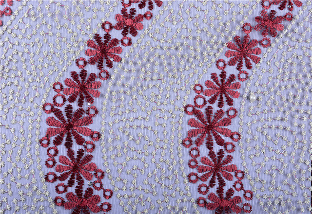 Tiulowa koronkowa tkanina z kamieniami i haftem francuskim - wysokojakościowa, afrykańska, S1476 - Wianko - 14
