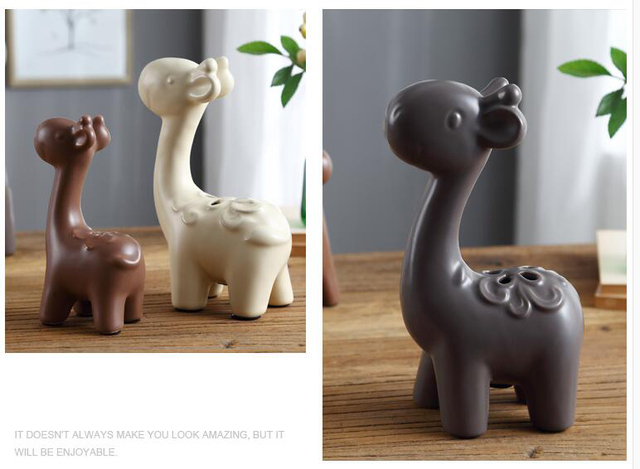 Ceramiczne figurki zwierząt do dekoracji wnętrz - ptaki i jeleń - Wianko - 28