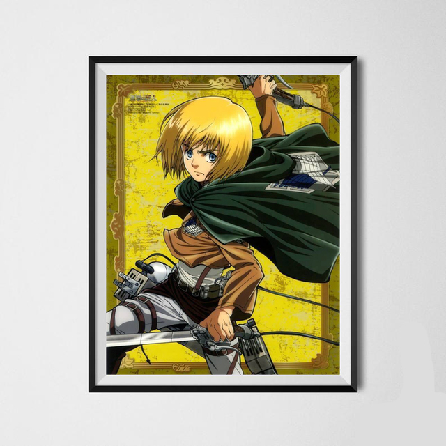 Manga Attack on Titan - Sztuka druku na płótnie Armin Fan - Dekoracja sypialni - Wianko - 5