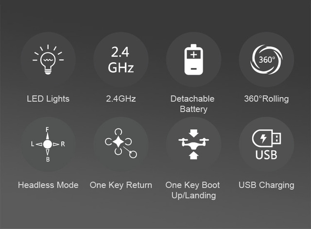 Mini dron ze statkiem Uav Wifi czterema śmigłami, zdalnie sterowany - samoloty RC - Wianko - 4