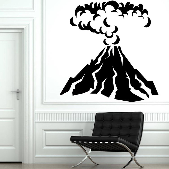 Fototapeta Wulkan - gabinetowa dekoracja, góra z erupcją, turystyka, winyl, naklejka ścienna Z258 - Wianko - 1