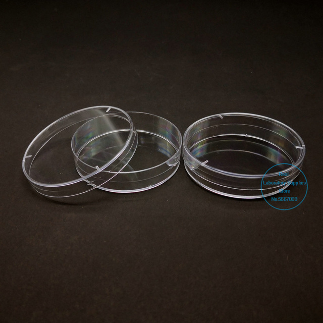 10 sztuk Lab 60mm - jednorazowe plastikowe naczynie Petriego do kultury laboratoryjnej - Wianko - 2