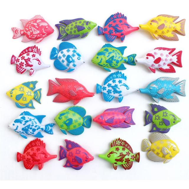 Magnetyczna wędka z 1 wędziskiem i 6 kolorowymi rybkami - zestaw zabawek wędkarskich dla dzieci - Wianko - 4
