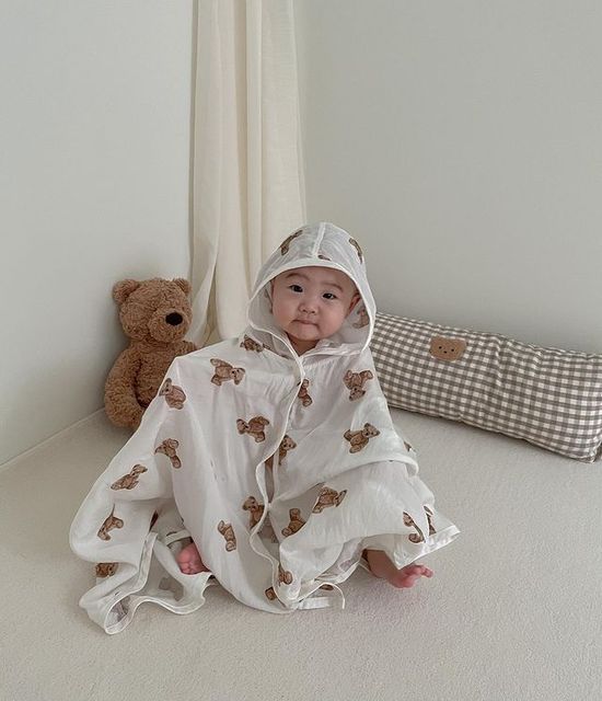 Poduszka dla noworodka i kobiety w ciąży - komfortowa, ochraniacz do łóżeczka, poduszka do karmienia dzieci, wzór niedźwiedź - pokój dziecięcy Bebe - Wianko - 3