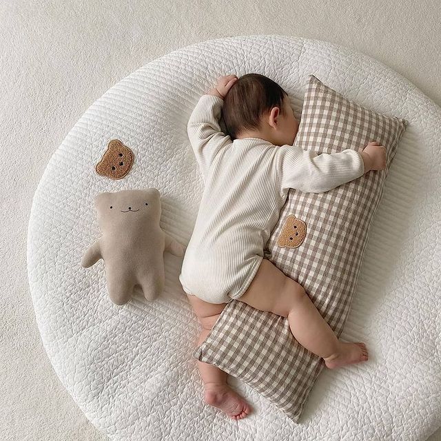 Poduszka dla noworodka i kobiety w ciąży - komfortowa, ochraniacz do łóżeczka, poduszka do karmienia dzieci, wzór niedźwiedź - pokój dziecięcy Bebe - Wianko - 7