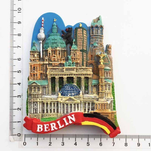 Magnes na lodówkę z pamiątkami turystycznymi z Niemiec: Berlin, Monachium, Hamburg, Heidelberg - Wianko - 17