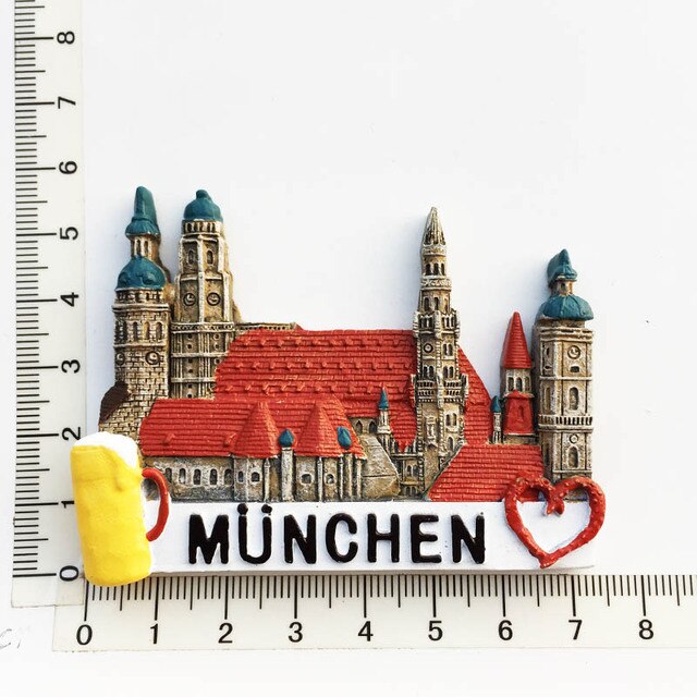 Magnes na lodówkę z pamiątkami turystycznymi z Niemiec: Berlin, Monachium, Hamburg, Heidelberg - Wianko - 12