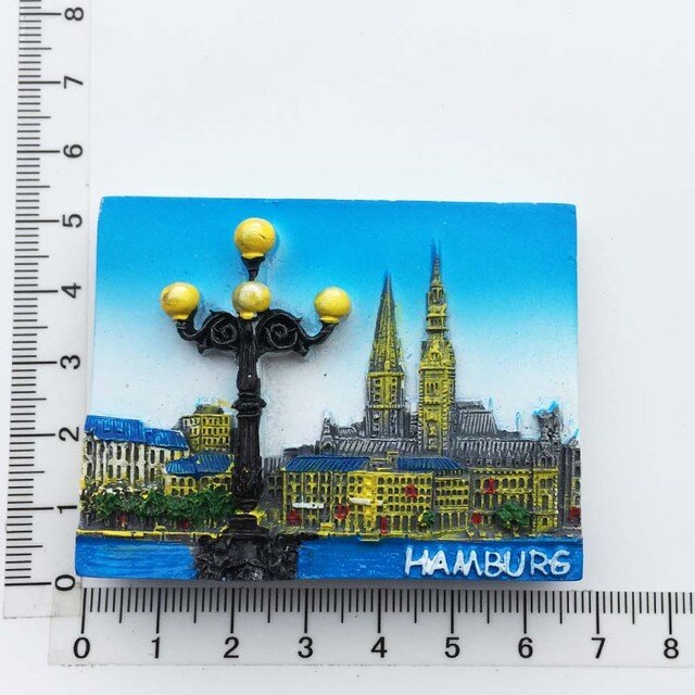 Magnes na lodówkę z pamiątkami turystycznymi z Niemiec: Berlin, Monachium, Hamburg, Heidelberg - Wianko - 6