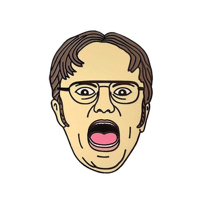 Broszka serialowa Pin Dwight Schrute - zabawny i emaliowany - Wianko - 24