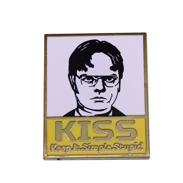 Broszka serialowa Pin Dwight Schrute - zabawny i emaliowany - Wianko - 21