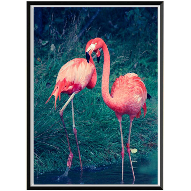 5D Obraz zwierzęcy haftowany diamentem - Flamingo DIY - Wianko - 24