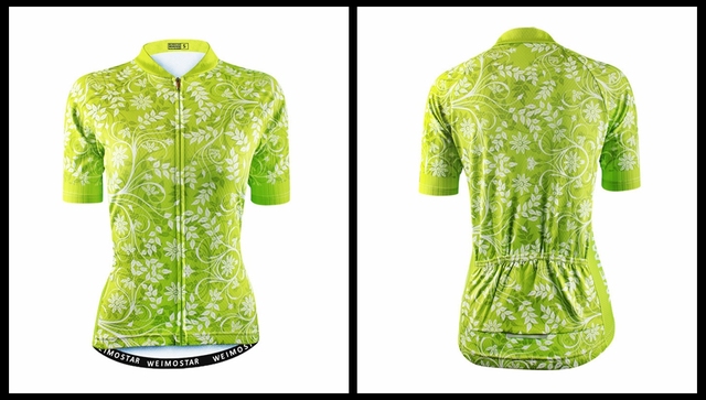 Koszulka rowerowa Weimostar kobieca zielona MTB z krótkim rękawem - Wianko - 20
