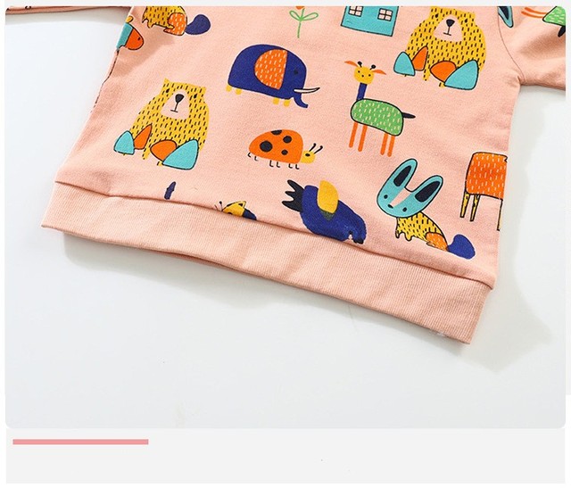 Bluza z kapturem dla niemowlęcia dziewczynki, jesień/wiosna, długi rękaw, 0-2 lata - Wianko - 4