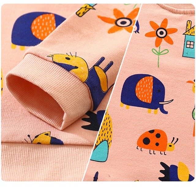 Bluza z kapturem dla niemowlęcia dziewczynki, jesień/wiosna, długi rękaw, 0-2 lata - Wianko - 3