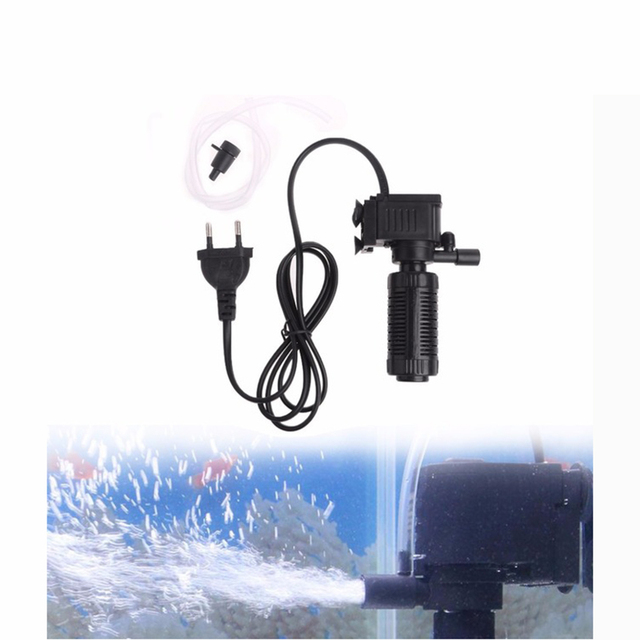 Filtr Mini Fish Tank - mały oczyszczacz akwarium o cichej pompie napowietrzającej i wtyczce - Wianko - 3