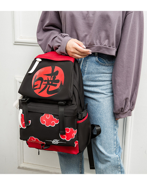 Plecak Uchiha Sasuke - pojemna torba podróżna z motywem Uzumaki Anime dla mężczyzn i kobiet - Wianko - 13