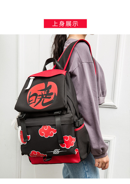 Plecak Uchiha Sasuke - pojemna torba podróżna z motywem Uzumaki Anime dla mężczyzn i kobiet - Wianko - 7