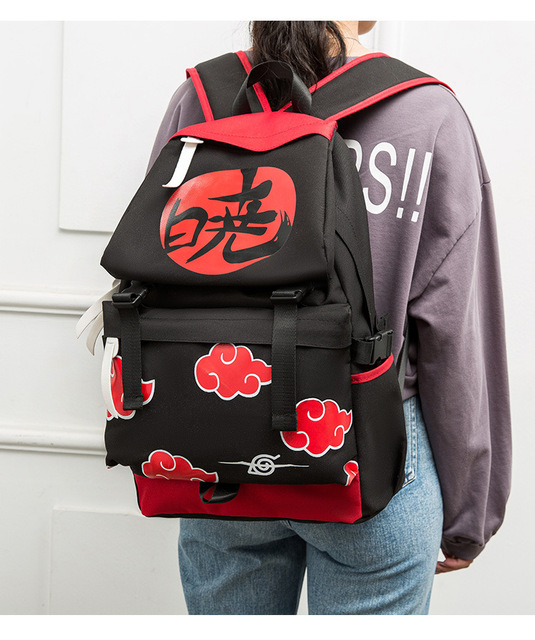 Plecak Uchiha Sasuke - pojemna torba podróżna z motywem Uzumaki Anime dla mężczyzn i kobiet - Wianko - 8