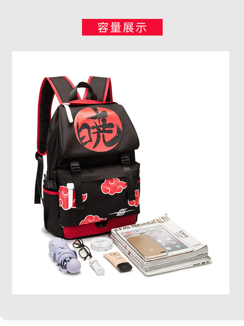 Plecak Uchiha Sasuke - pojemna torba podróżna z motywem Uzumaki Anime dla mężczyzn i kobiet - Wianko - 6