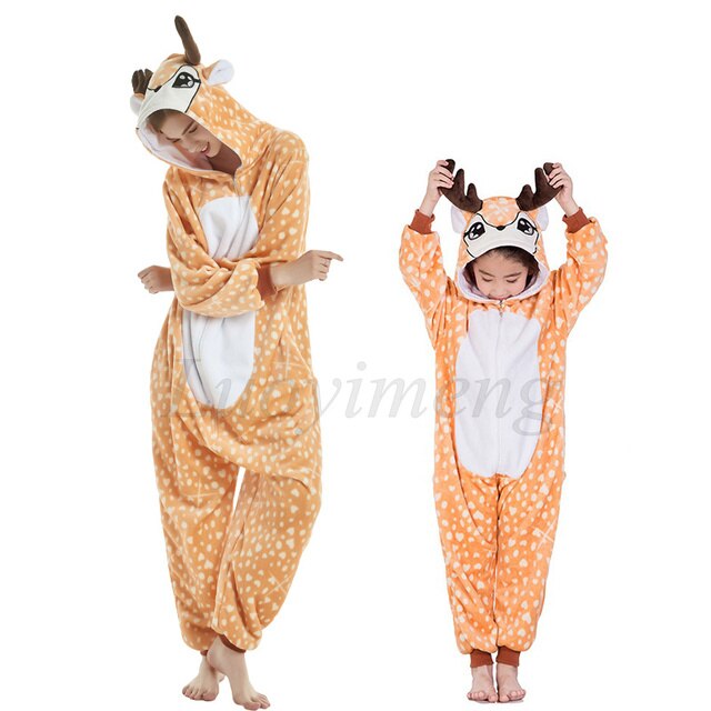 Zwierzęcy zestaw piżam dla kobiet - jednorożec, królik, panda - (dorosła piżama w zwierzątka, kombinezon Onesie Kigurumi) - Wianko - 13