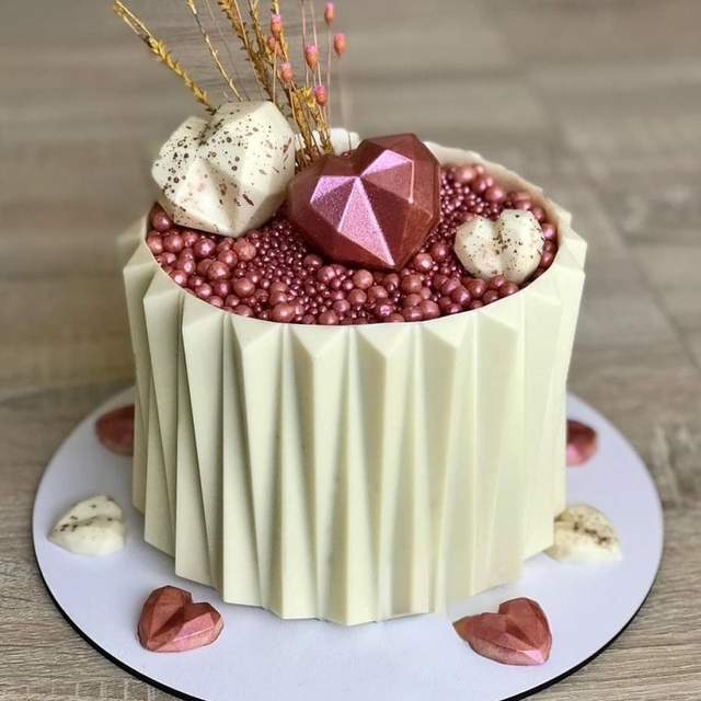 Forma do ciasta plastikowa - wzornik koronkowy, 3D Happy Birthday, szablon do dekoracji ciast, czekolada, mus, narzędzie DIY - Wianko - 8