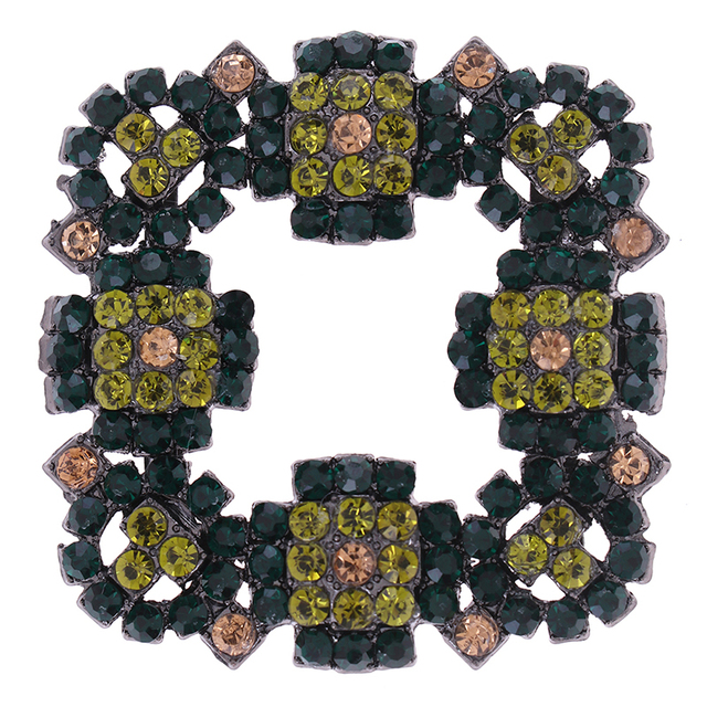 Zielone buty ozdobne z kryształkami Rhinestone - klamra butowa, dekoracja dla kobiet, dziewczyna - Wianko - 1