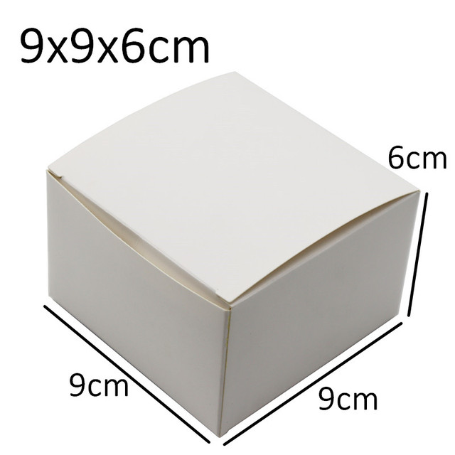 20 papierowych pudełek cukierków na ślub w kształcie kwadratów - białe, kartonowe - Wianko - 7