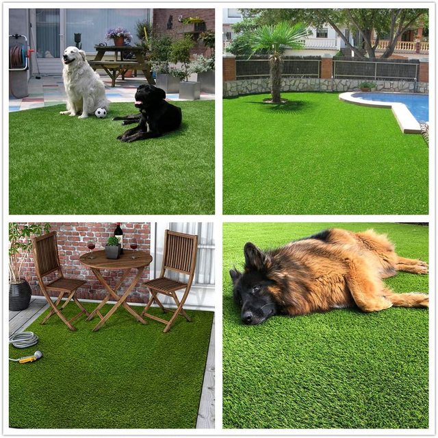 1M * 2M Sztuczny trawnik - Mata dla psa Pet, mata syntetyczna, wysoka jakość, idealna dekoracja krajobrazowa patio i ogrodu - Wianko - 9