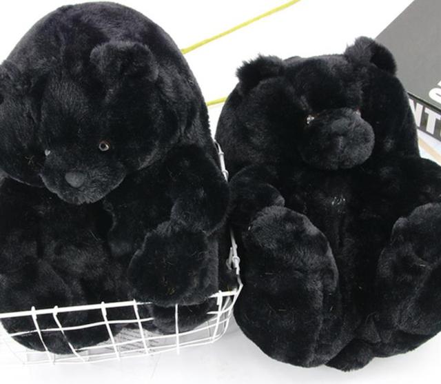 Ciepłe antypoślizgowe kapcie dziecięce 11-4 rozmiar UE, z 3D niedźwiedziami dla chłopców i dziewczynek - Wianko - 15